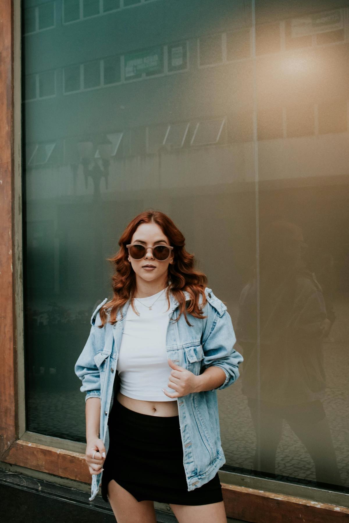 Denim Utility Jacket - Light Blue